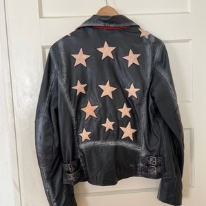 MAURITIUS WOMEN'S CHRISTY SCATTER STAR LEATHER JACKET